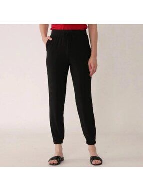 NEW Nina Leonard Black Jogger Pants - Medium